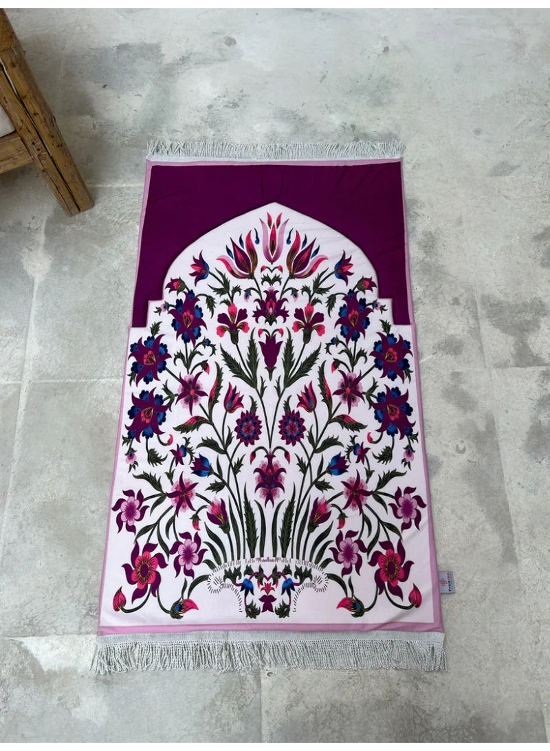 سجادة صلاة إسلامية - سجادة صلاة إسلامية فاخرة وناعمة بتصميم إسلامي أنيق - Image 3